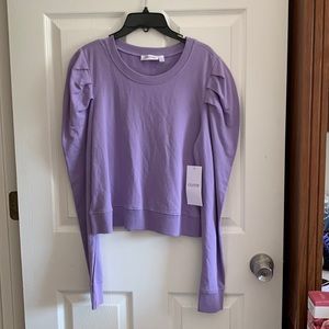 Cloth top buff shoulder long sleeve NWT